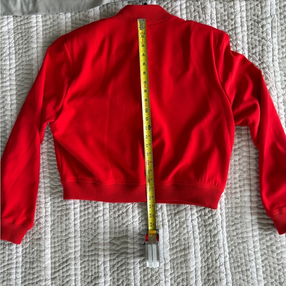 RACHEL Rachel Roy Bold Red Bomber Jacket, Size Medium - Picture 5 of 8